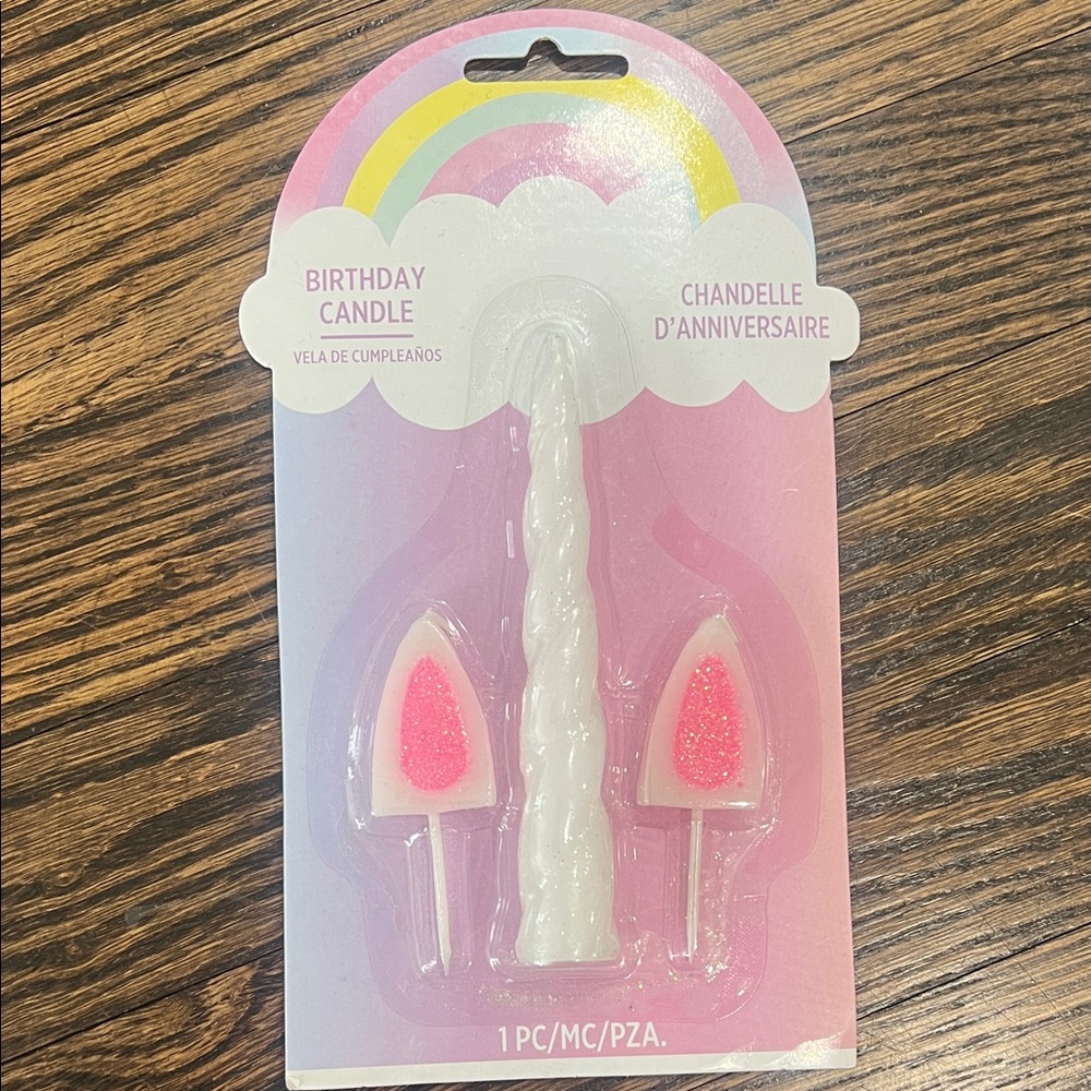 Rainbow Birthday Candle Set